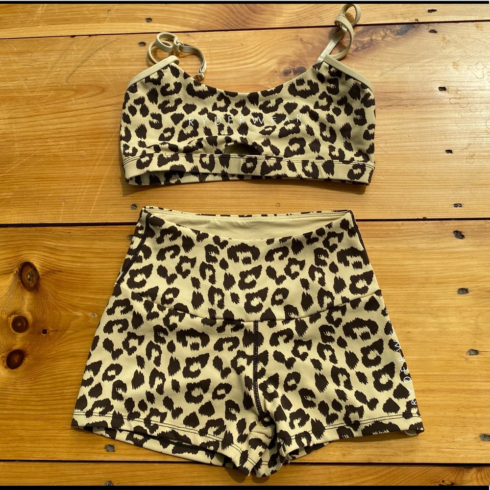 Ryderwear cheetah print set